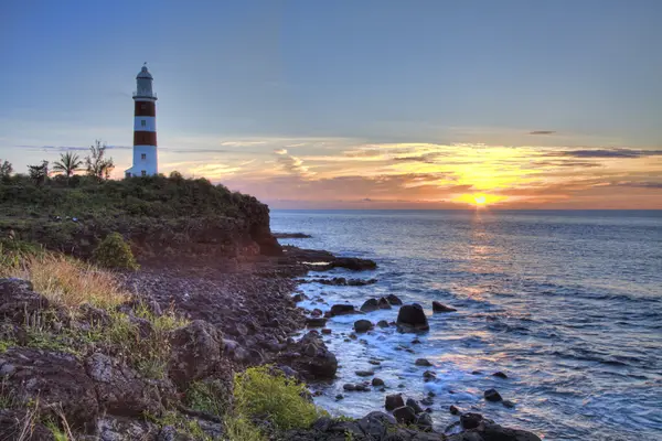 Albion lighthouse & cliffs