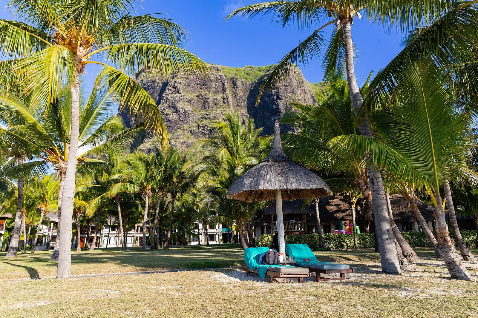 Horse riding on the beach at Le Morne